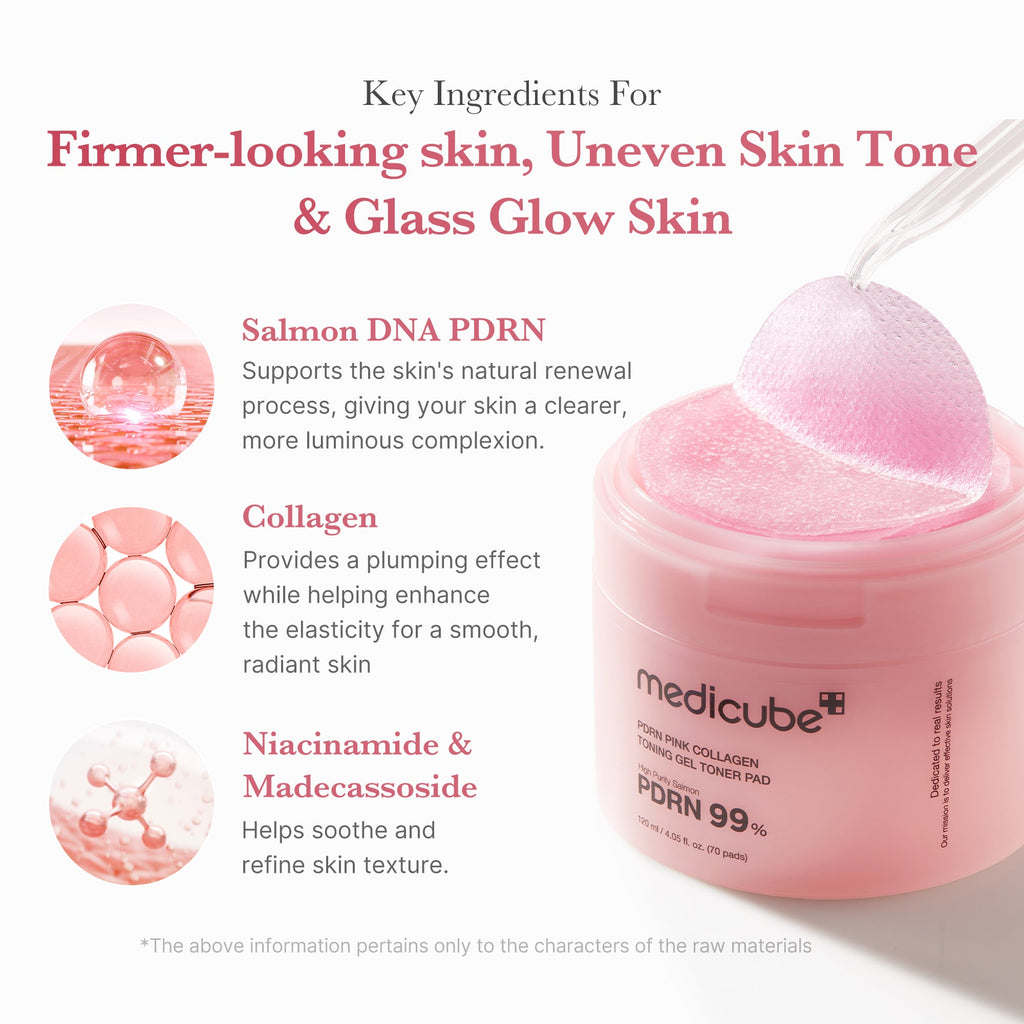 PDRN Pink Collagen Gel Toner Pad - A new look at K-beauty.