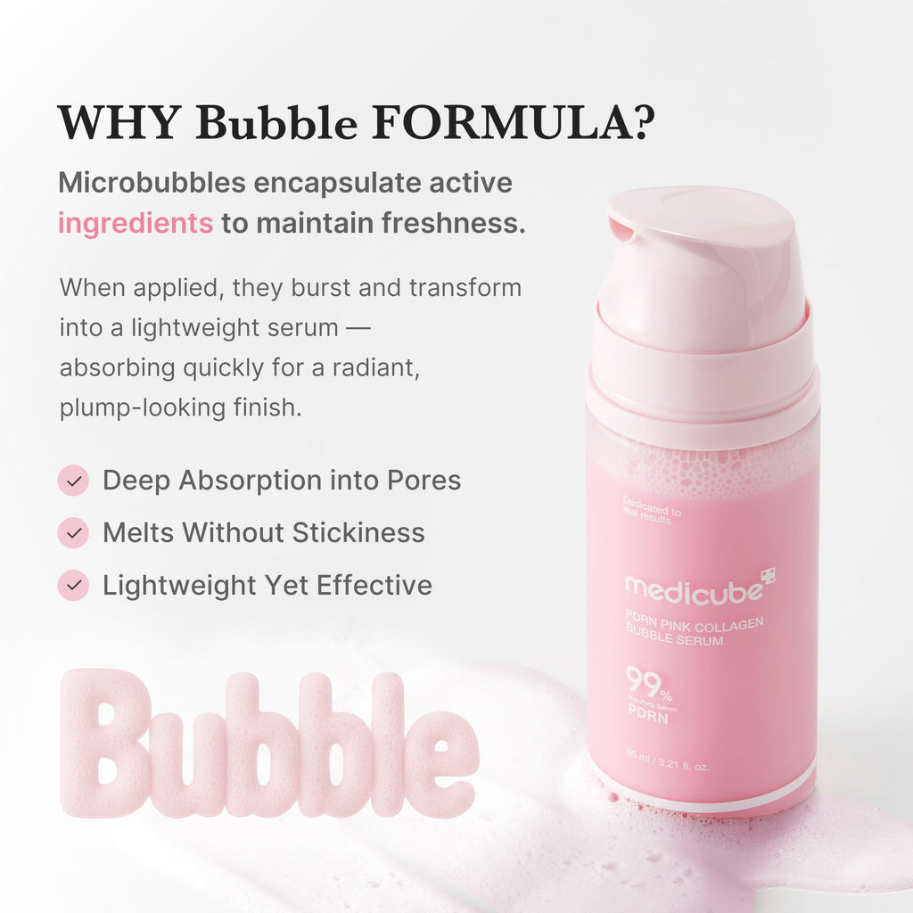 PDRN Pink Collagen Bubble Serum - Wake up to your ritual.