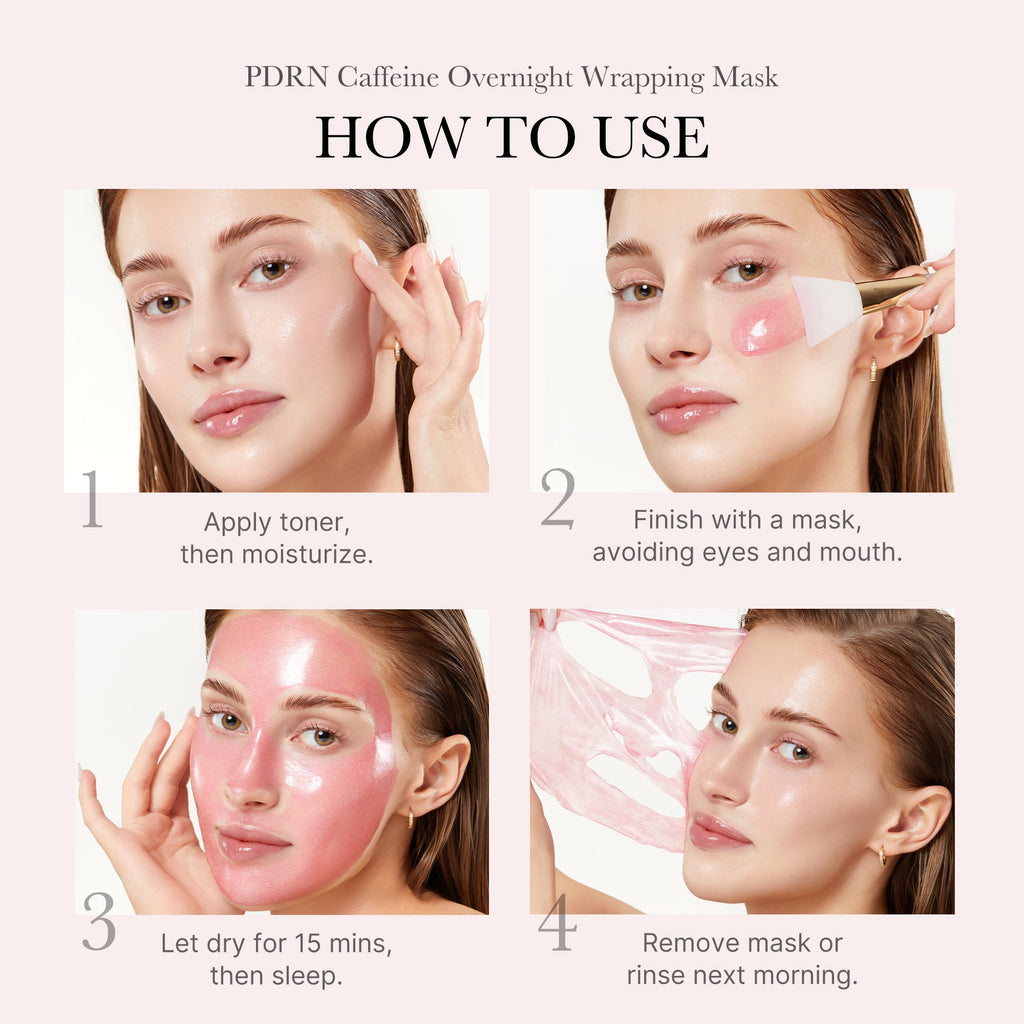 PDRN Pink Caffeine Overnight Wrapping Mask - Show up for your skin.