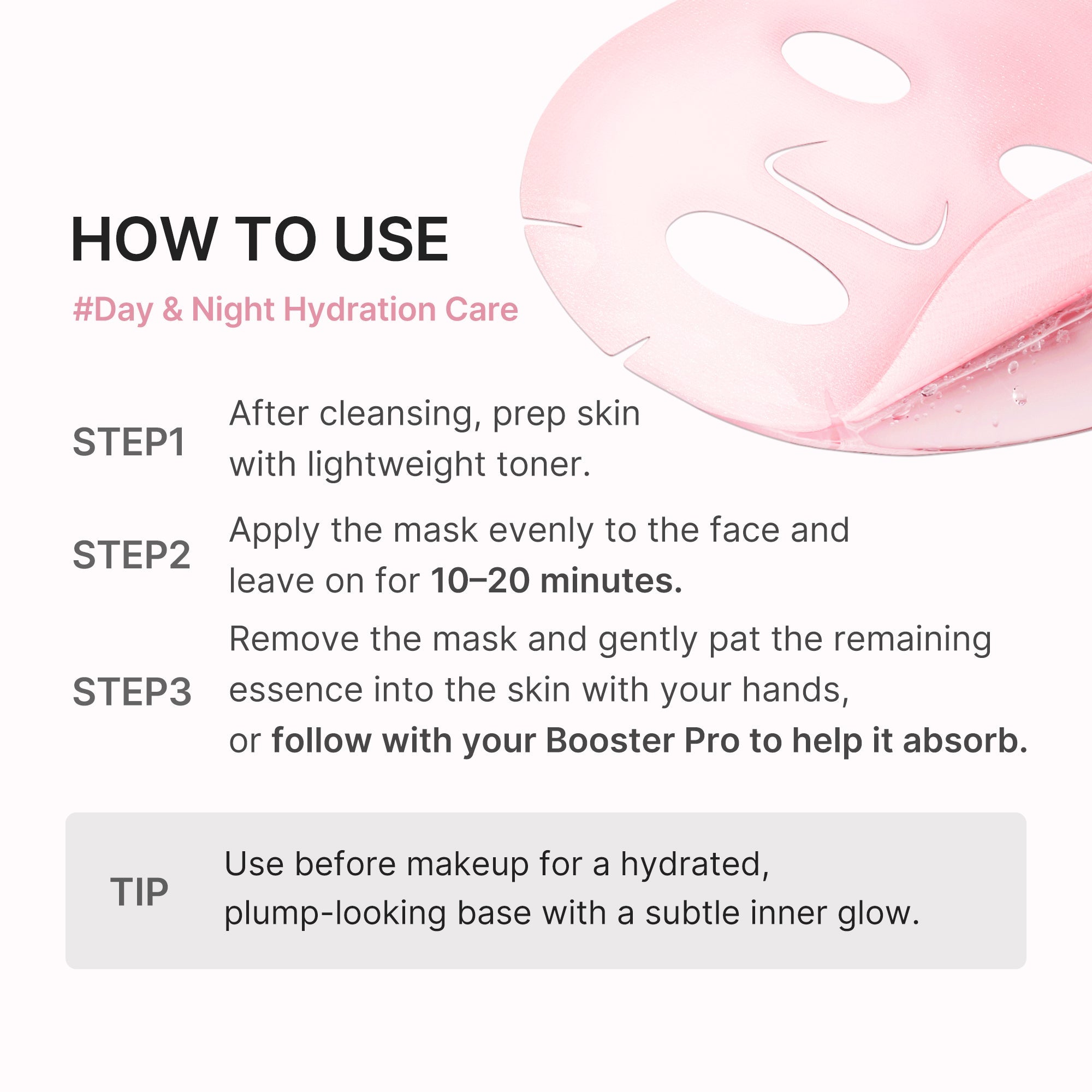 PDRN Pink Peptide Ampoule Mask - Start your own care story.