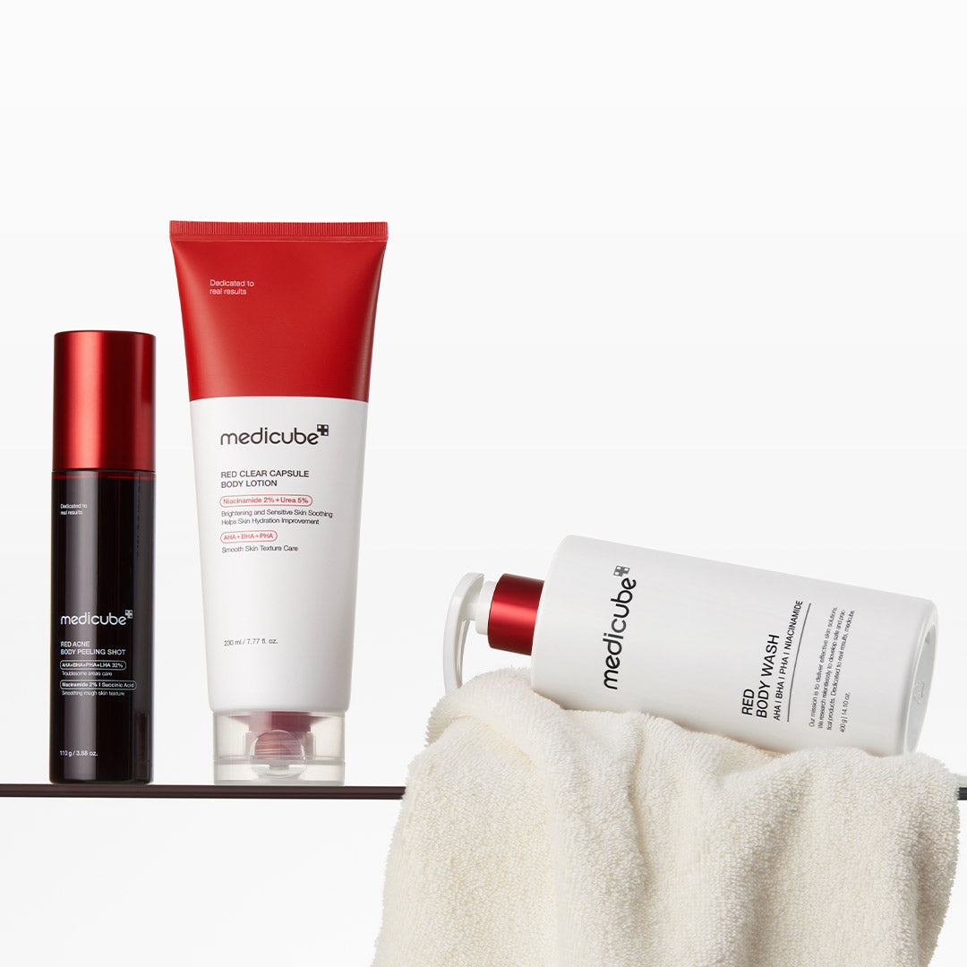 Red Glow Body Essentials - Make room for radiance.