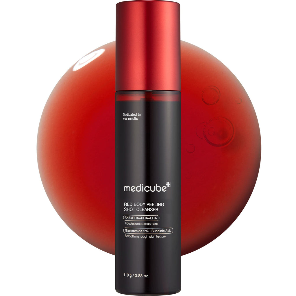 Red Body Peeling Shot Cleanser - Choose care with intention.