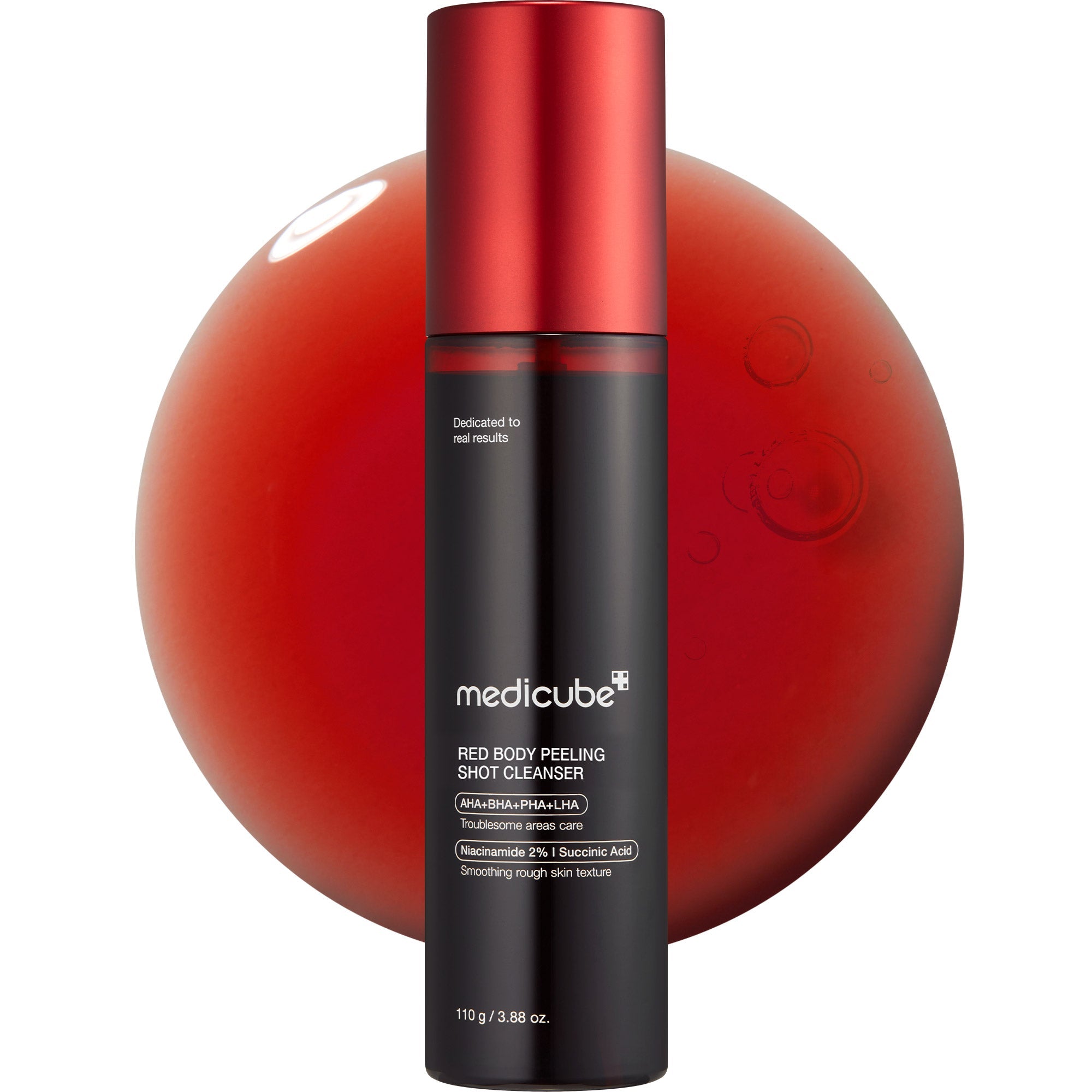 Red Body Peeling Shot Cleanser - Choose care with intention.