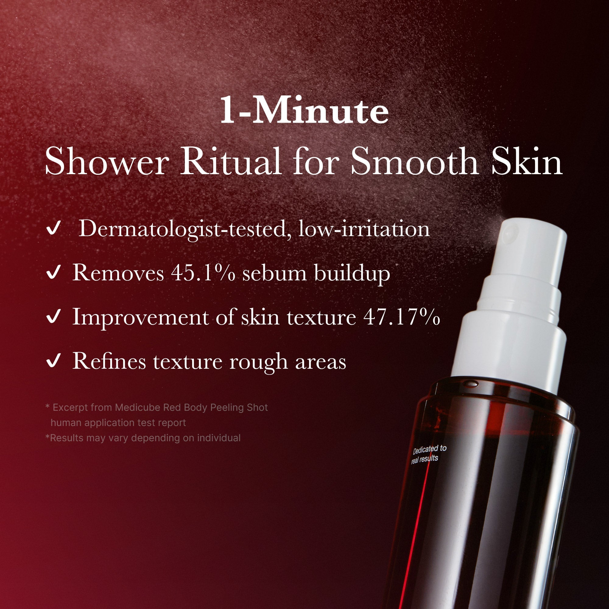 Red Body Peeling Shot Cleanser - Choose care with intention.