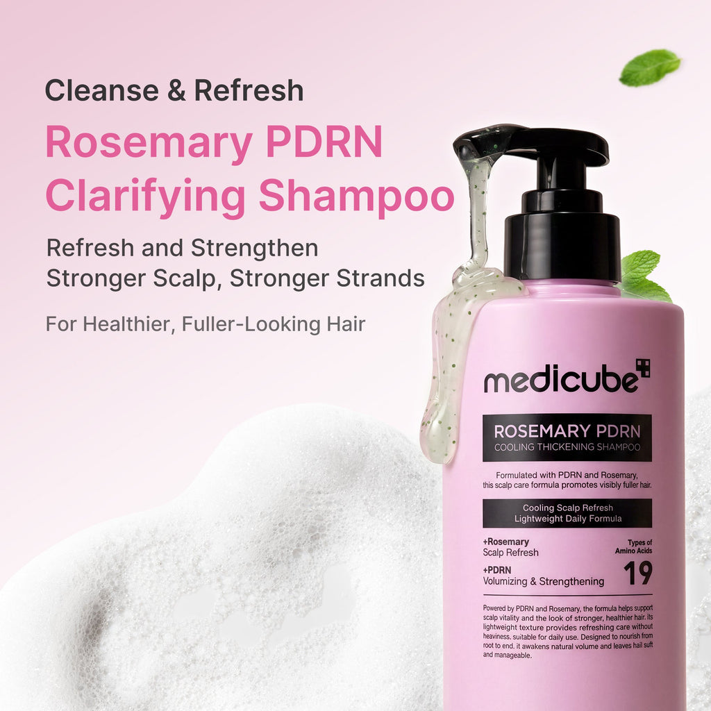 Rosemary PDRN Cooling Thickening Shampoo - A fresh start with Medicube.