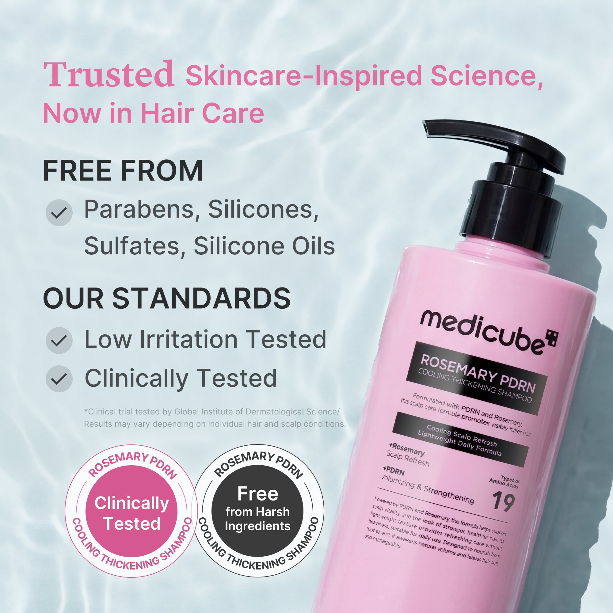 Rosemary PDRN Cooling Thickening Shampoo - A fresh start with Medicube.